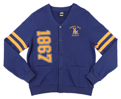 View Buying Options For The Big Boy Headgear Johnson C. Smith Golden Bulls S7 Mens Cardigan
