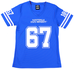 View Buying Options For The Big Boy Headgear Fayetteville State Broncos S2 Womens Football Jersey Tee