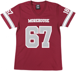 View Buying Options For The Big Boy Headgear Morehouse Maroon Tigers S2 Womens Football Jersey Tee