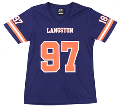 View Buying Options For The Big Boy Headgear Langston Lions S2 Womens Football Jersey Tee