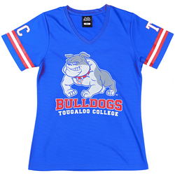 View Buying Options For The Big Boy Headgear Tougaloo Bulldogs S2 Womens Football Jersey Tee