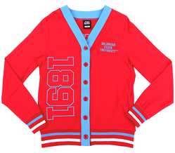 View Buying Options For The Big Boy Headgear Delaware State Hornets S12 Womens Cardigan