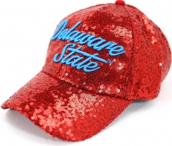 View Buying Options For The Big Boy Delaware State Hornets S141 Ladies Sequins Cap