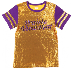 View Buying Options For The Big Boy Headgear Prairie View A&M Panthers S8 Womens Sequin Tee