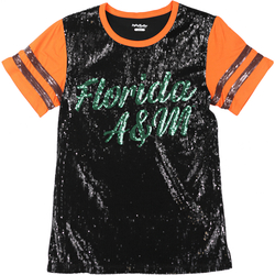 View Buying Options For The Big Boy Headgear Florida A&M Rattlers S8 Womens Sequin Tee