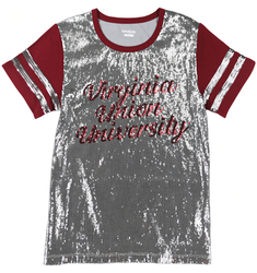 View Buying Options For The Big Boy Headgear Virginia Union Panthers S8 Womens Sequin Tee