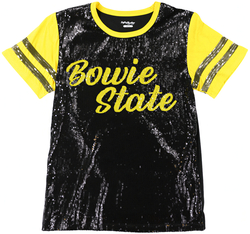 View Buying Options For The Big Boy Headgear Bowie State Bulldogs S8 Womens Sequin Tee