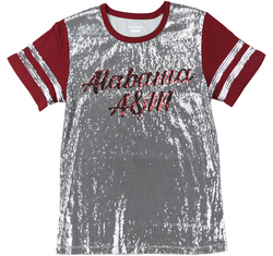 View Buying Options For The Big Boy Headgear Alabama A&M Bulldogs S8 Womens Sequin Tee
