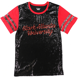 View Buying Options For The Big Boy Headgear Clark Atlanta Panthers S8 Womens Sequin Tee