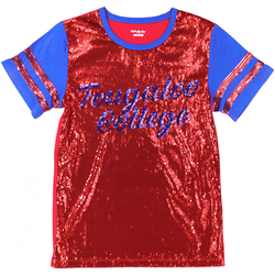 View Buying Options For The Big Boy Headgear Tougaloo Bulldogs S8 Womens Sequin Tee