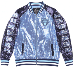 View Buying Options For The Big Boy Headgear Spelman Jaguars S6 Womens Sequin Jacket