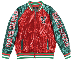View Buying Options For The Big Boy Headgear Mississippi Valley State Delta Devils S6 Womens Sequin Jacket