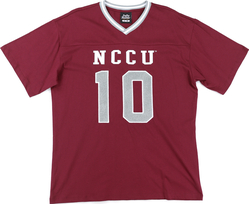 View Buying Options For The Big Boy Headgear North Carolina Central Eagles S1 Womens Loose Fit V-Neck Short Sleeve Tee