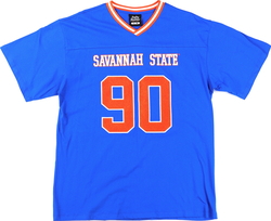 View Buying Options For The Big Boy Headgear Savannah State Tigers S1 Womens Loose Fit V-Neck Short Sleeve Tee