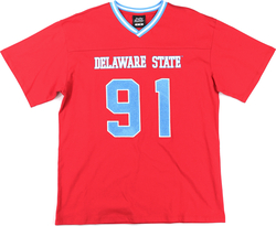View Buying Options For The Big Boy Headgear Delaware State Hornets S1 Womens Loose Fit V-Neck Short Sleeve Tee