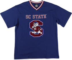 View Buying Options For The Big Boy Headgear South Carolina State Bulldogs S1 Womens Loose Fit V-Neck Short Sleeve Tee