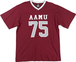 View Buying Options For The Big Boy Headgear Alabama A&M Bulldogs S1 Womens Loose Fit V-Neck Short Sleeve Tee