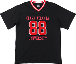 View Buying Options For The Big Boy Headgear Clark Atlanta Panthers S1 Womens Loose Fit V-Neck Short Sleeve Tee