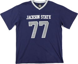 View Buying Options For The Big Boy Headgear Jackson State Tigers S1 Womens Loose Fit V-Neck Short Sleeve Tee