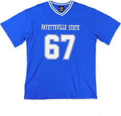 View Buying Options For The Big Boy Headgear Fayetteville State Broncos S1 Womens Loose Fit V-Neck Short Sleeve Tee