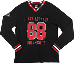 View Buying Options For The Big Boy Headgear Clark Atlanta Panthers S1 Womens Football Long Sleeve Jersey Tee
