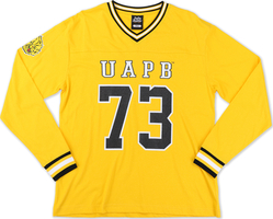 View Buying Options For The Big Boy Headgear Arkansas At Pine Bluff Golden Lions S1 Womens Football Long Sleeve Jersey Tee
