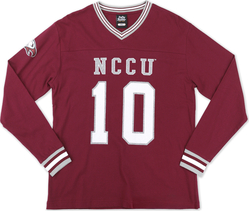 View Buying Options For The Big Boy Headgear North Carolina Central Eagles S1 Womens Football Long Sleeve Jersey Tee