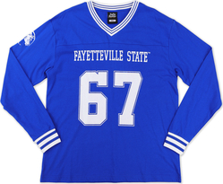 View Buying Options For The Big Boy Headgear Fayetteville State Broncos S1 Womens Football Long Sleeve Jersey Tee