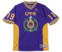 View Buying Options For The Big Boy Headgear Omega Psi Phi Divine 9 S17 Mens Football Jersey