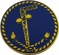 View Buying Options For The Mason Two Ball Cane Symbol Round Car Emblem
