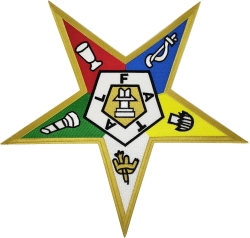 View Buying Options For The Eastern Star Symbol Iron-On Patch