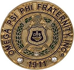 View Buying Options For The Omega Psi Phi Fraternity Inc. Rhinestone Lapel Pin