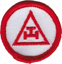 View Buying Options For The Mason Royal Arch Triple Tau Symbol Iron-On Patch