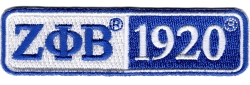 View Buying Options For The Zeta Phi Beta 1920 Split Bar Iron-On Patch