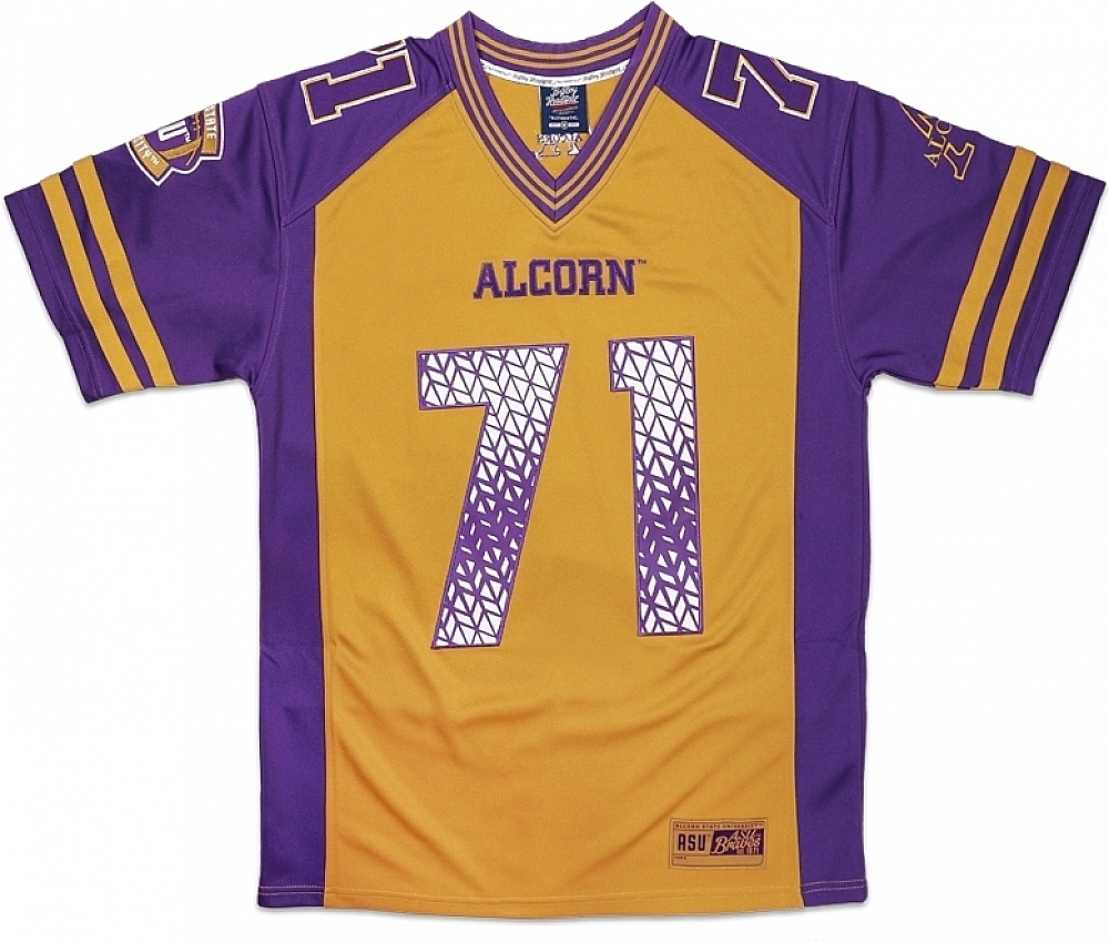 Big Boy Alcorn State Braves S10 Mens Football Jersey