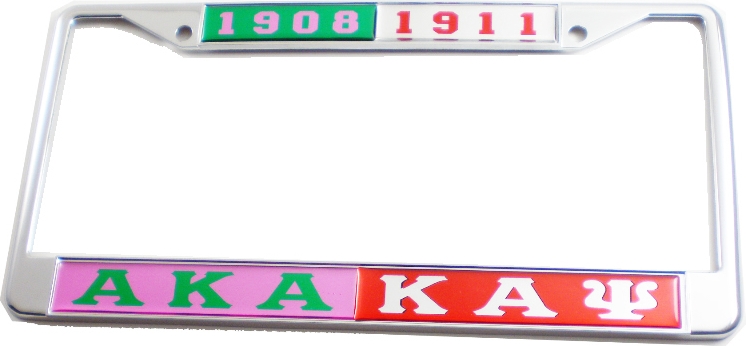 alpha kappa alpha license plate