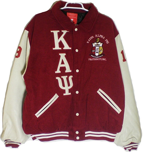 Buffalo Dallas Kappa Alpha Psi Mens Varsity Jacket [Crimson Red - M ...