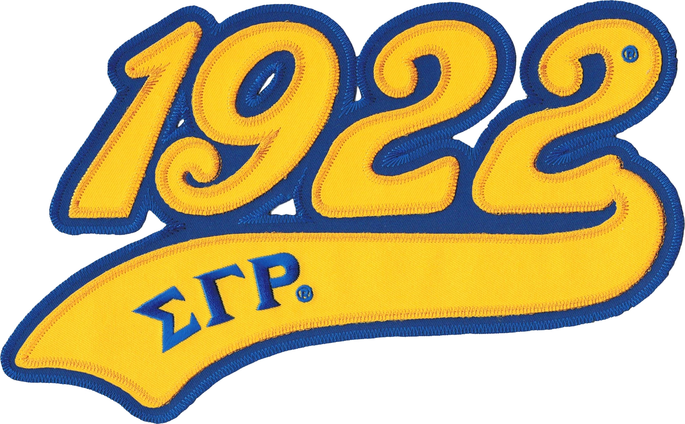 Sigma Gamma Rho 1922 Athletic Tail Twill Iron On Patch Yellow Gold Sigma Gamma Rho 1922 Athletic Tail Twill Iron On Patch Yellow Gold