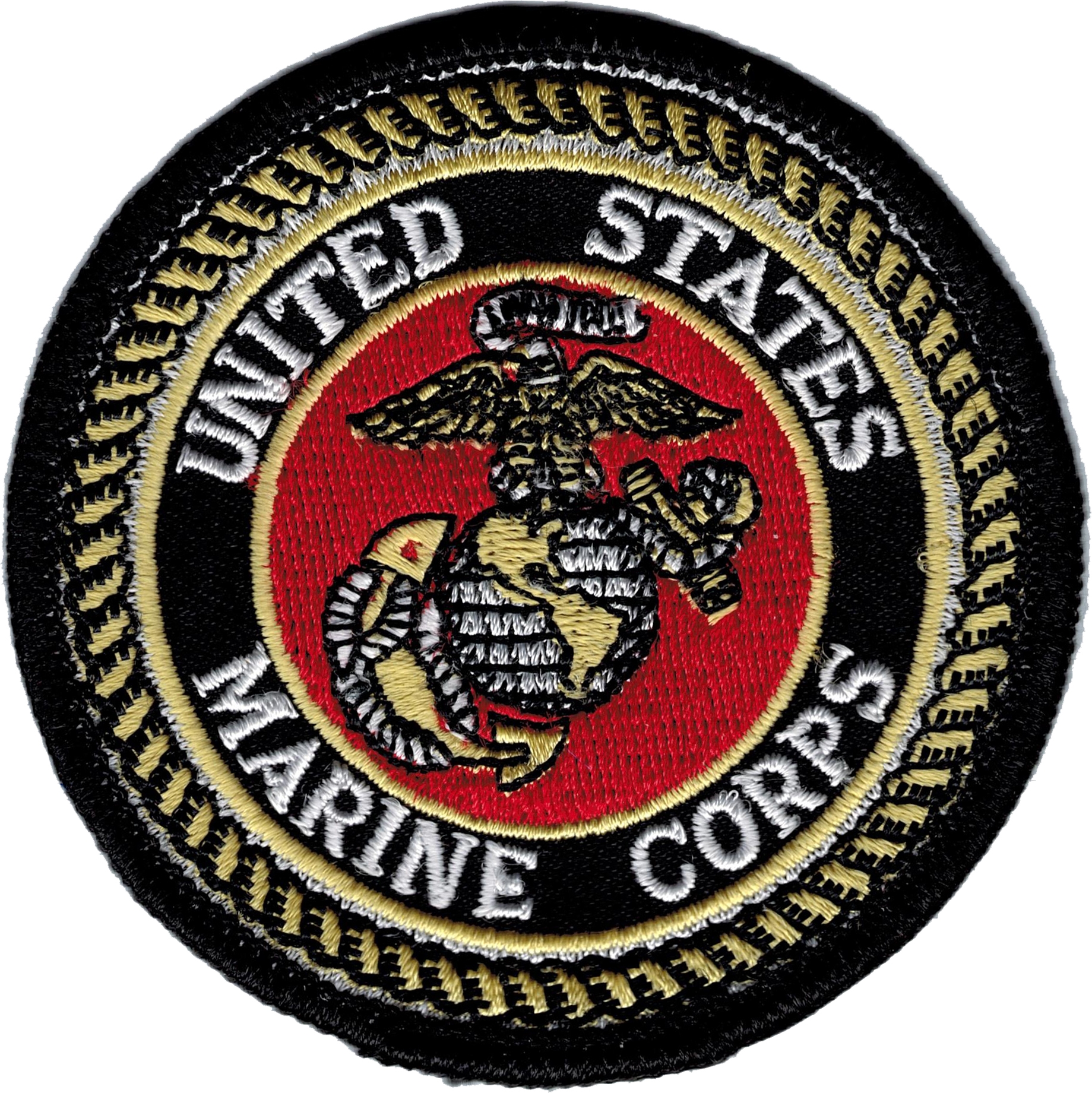 Eagle Crest United States Marine Corps Seal Basic Round Iron-On Patch
