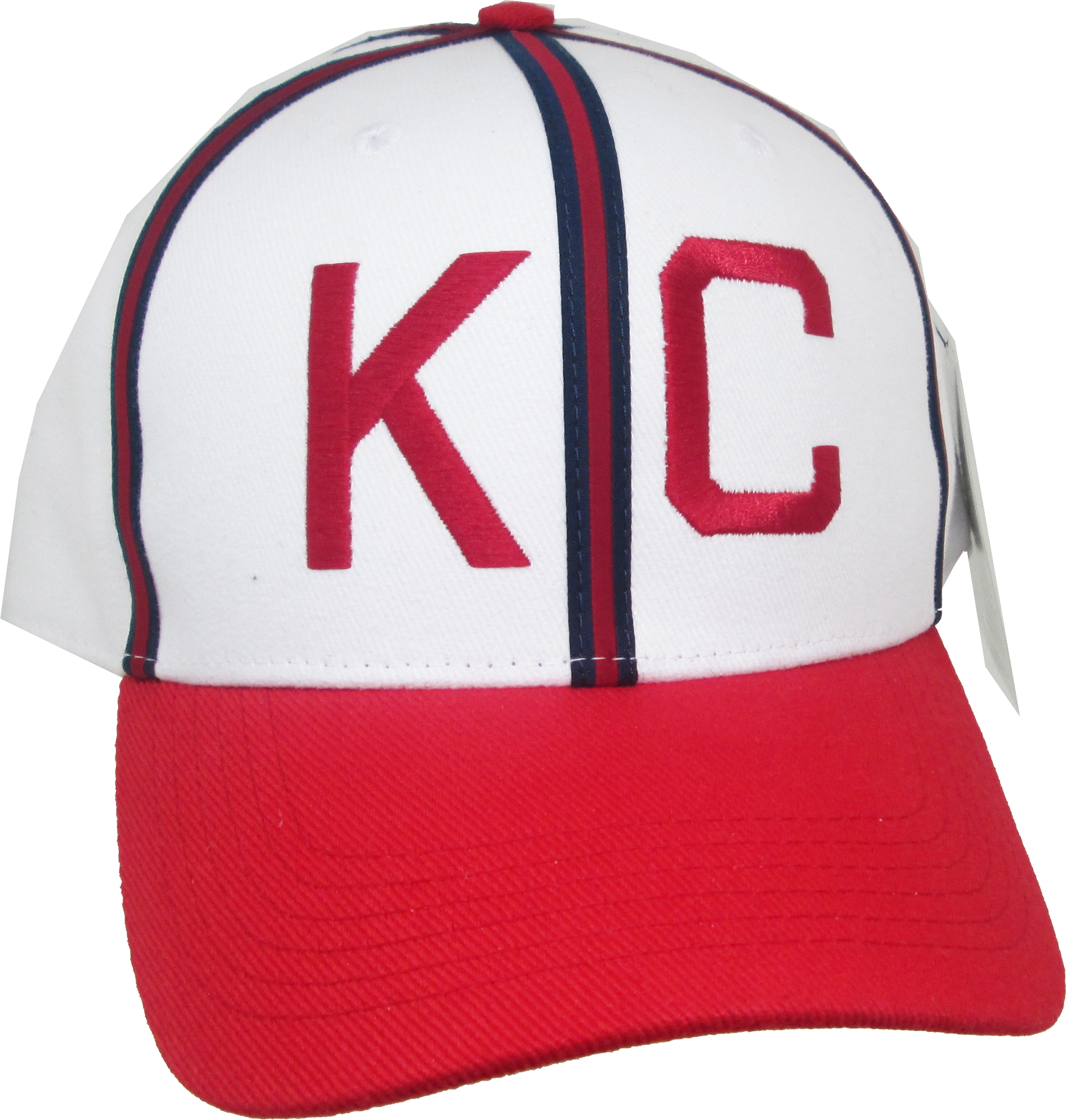 Big Boy Kansas City Monarchs 1942 Replica Mens Baseball Cap White/Red / Adjustable Size