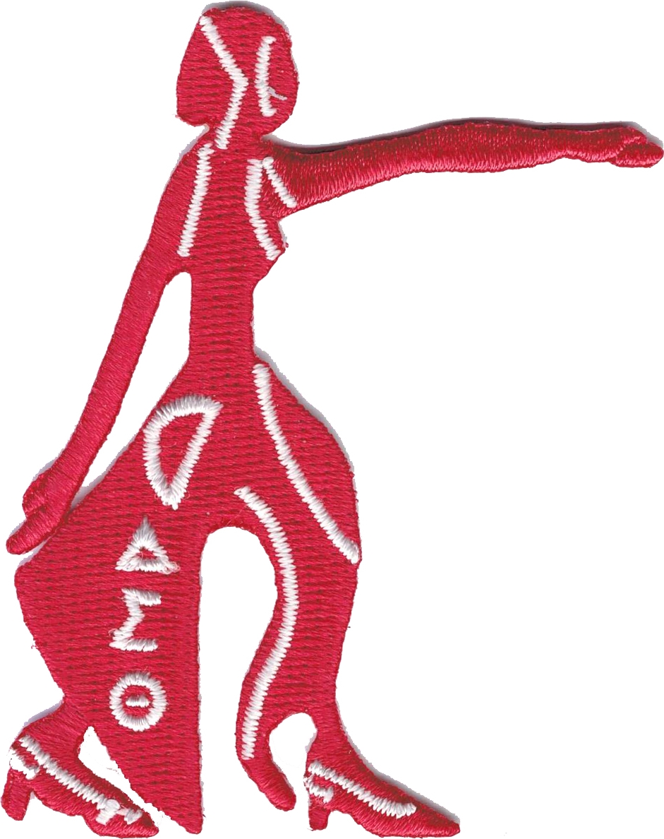 Delta Sigma Theta Fortitude Lady Cut Out Iron On Patch Red T Product Details The