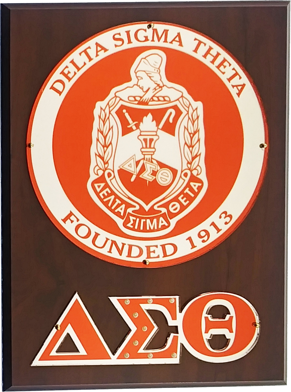 delta-sigma-theta-circle-crest-wooden-wall-plaque-brown-12-x-9-product-details-the