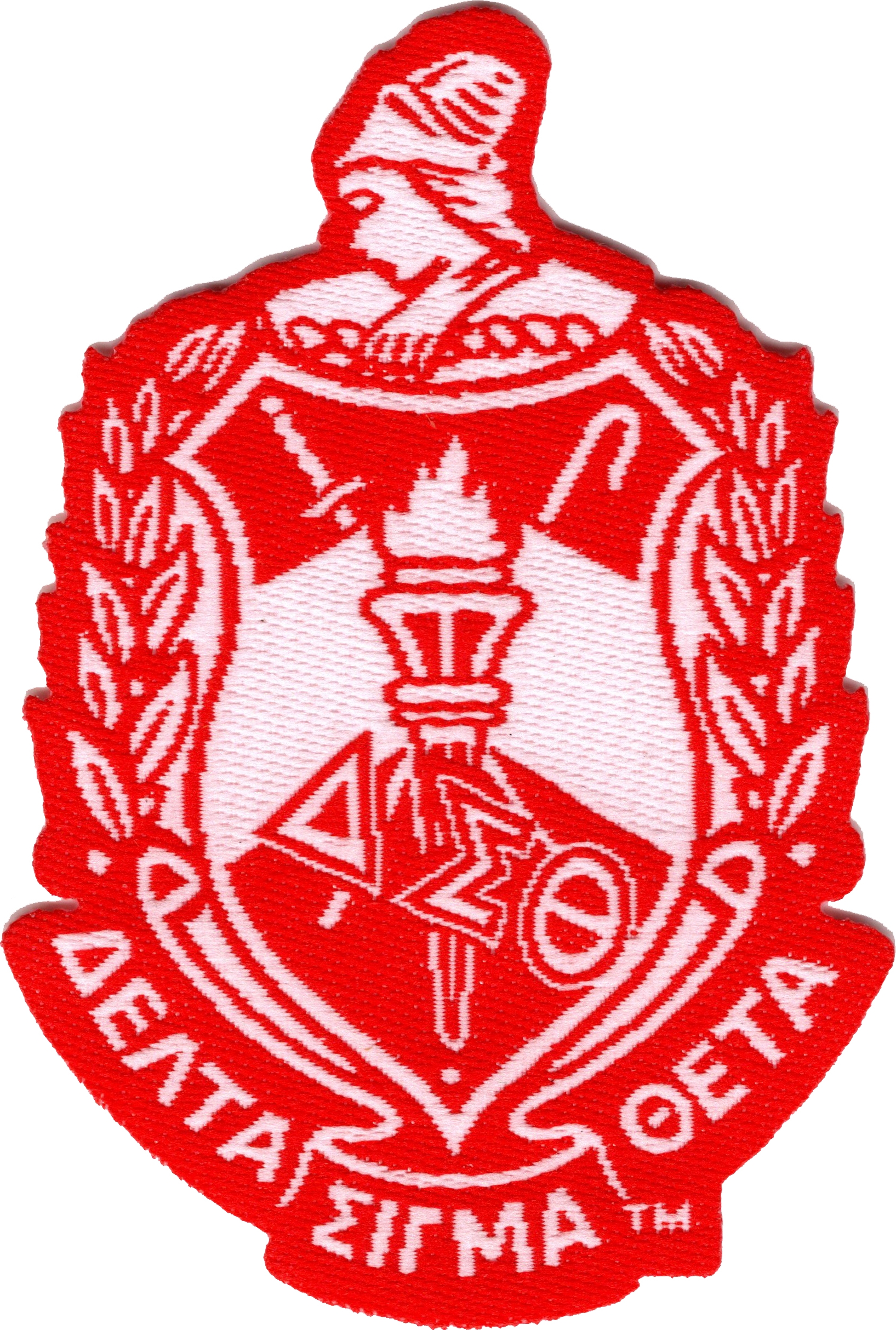 Delta sigma theta crest thin woven label ironon patch pack of 12 Delta sigma theta crest thin woven label ironon patch pack of 12