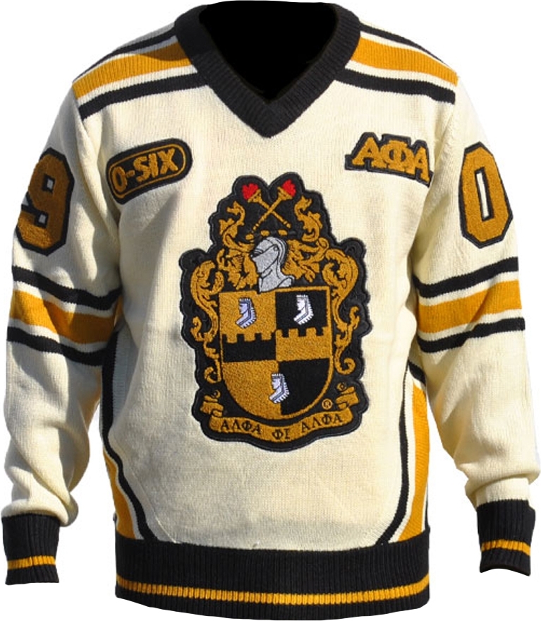 Big Boy Alpha Phi Alpha Divine 9 Mens V-Neck Sweater | The ...
