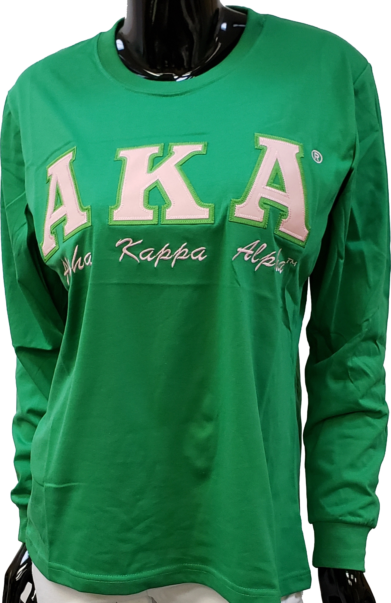 Buffalo Dallas Alpha Kappa Alpha Script Applique Ladies Tee [Long