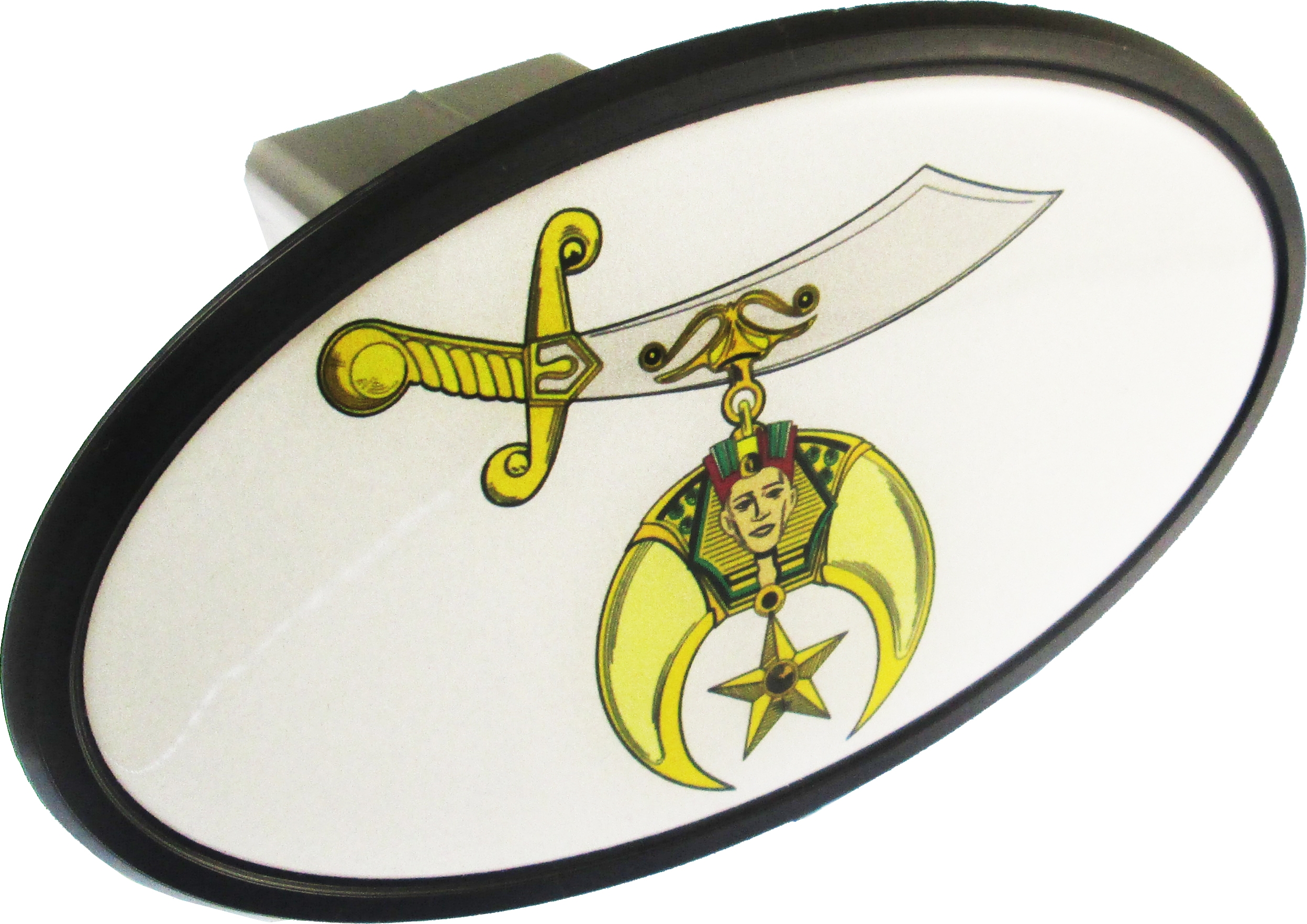 Shriner Reflective Trailer Hitch Cover [Black 2"R] > Product Details