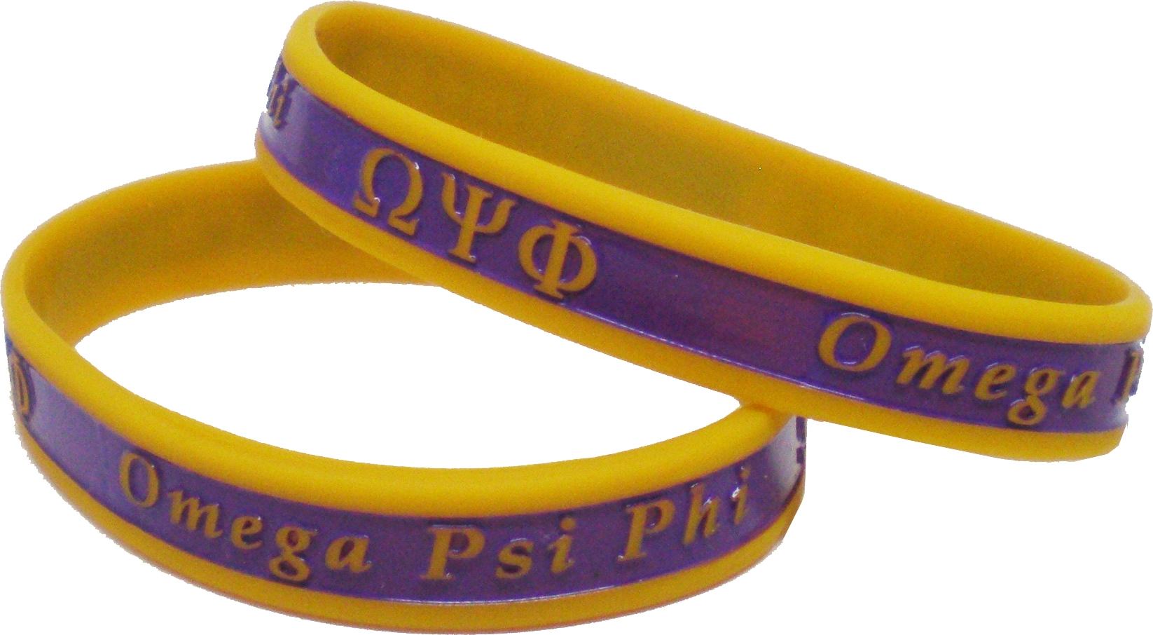 omega psi phi silicone bracelets. 