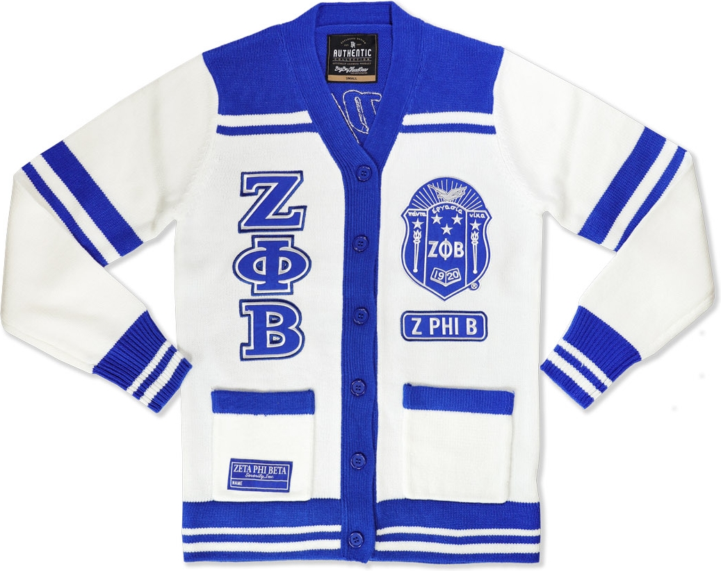 Big Boy Zeta Phi Beta Divine 9 S6 Ladies Sweater [White - M] > Product ...