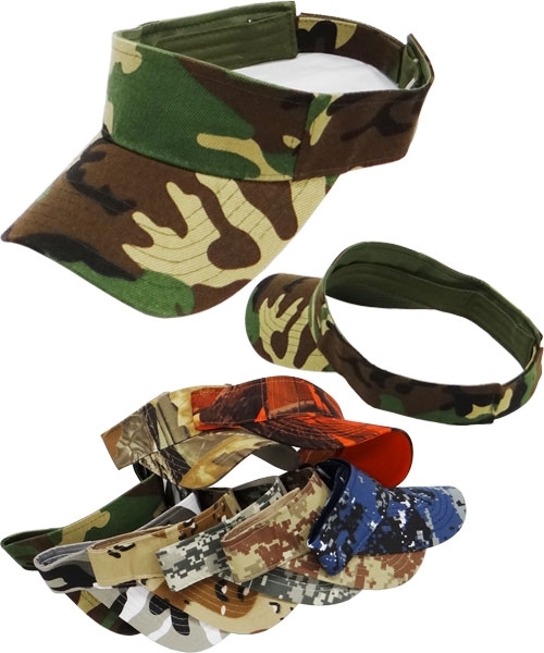 Plain Mens Sun Visor [Hunting Camouflage Adjustable] > Product