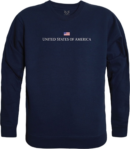 RapDom USA Graphic Mens Crewneck Sweatshirt [Navy Blue - XL] > Product ...
